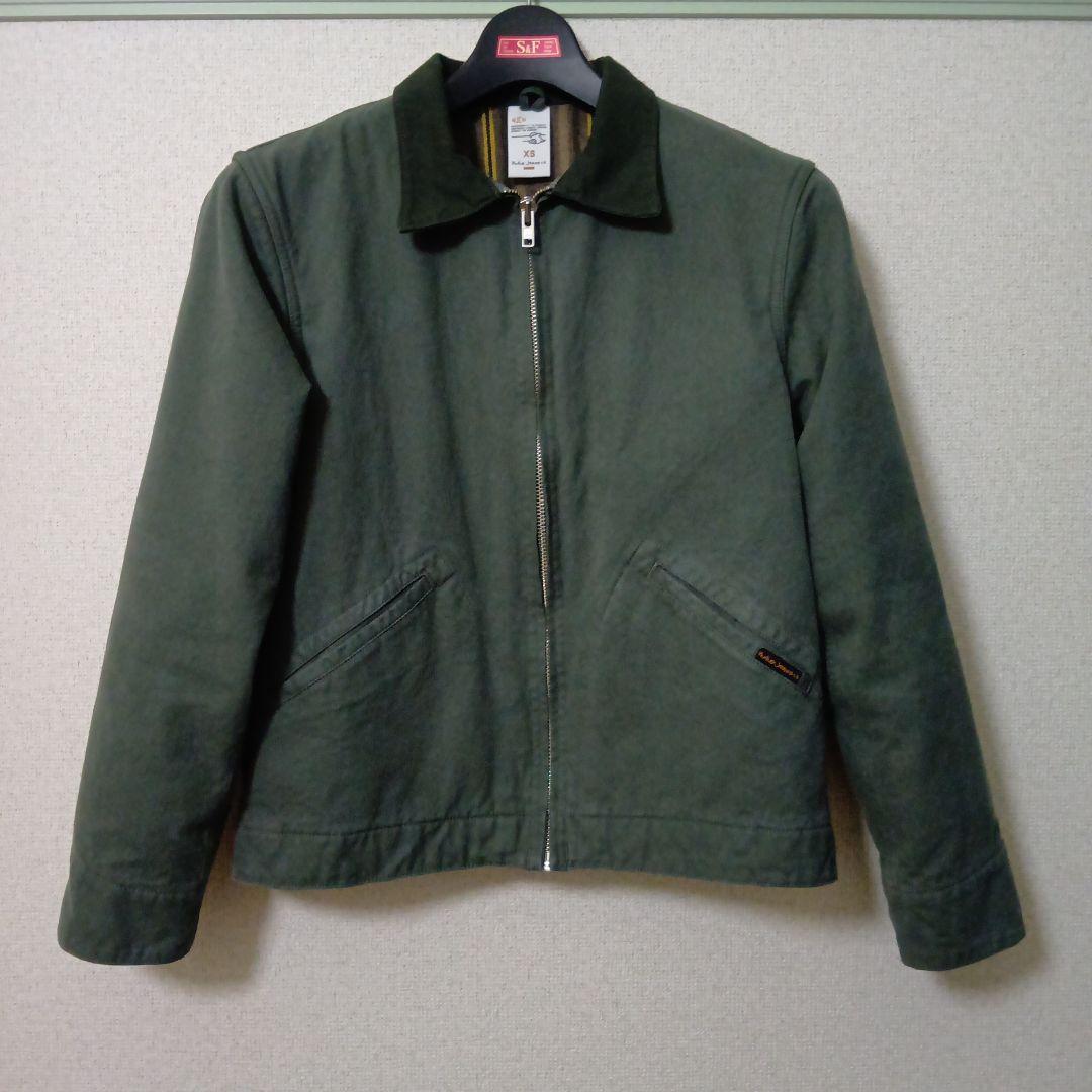 Nudie Jeans Co. ダークグリーンジャケット XS