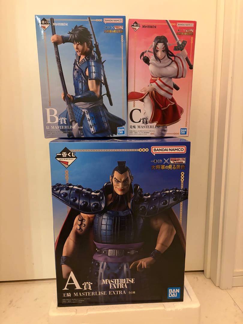 一番くじ　キングダム　大将軍の見る景色　フィギュア　王騎 李信　羌