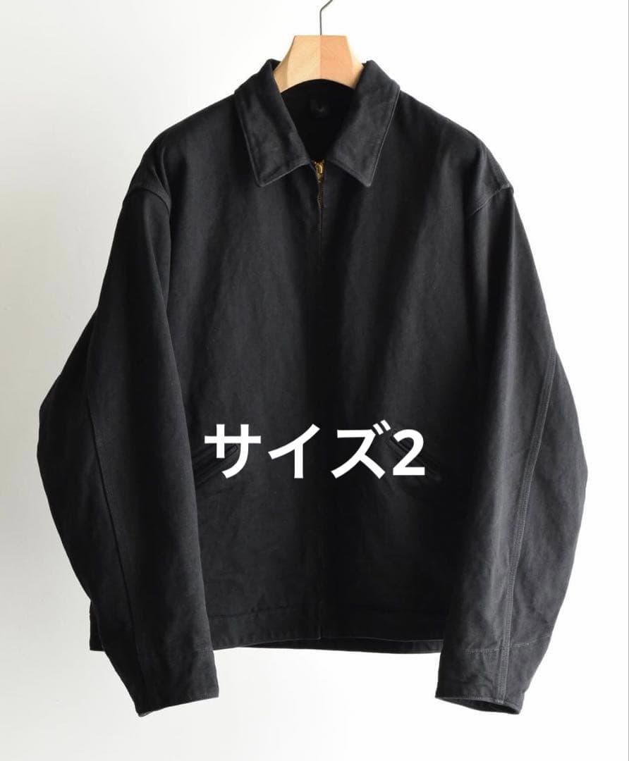 ジャケット・アウター COMOLI 26SS BLACK DENIM ZIP SHORT JACKET