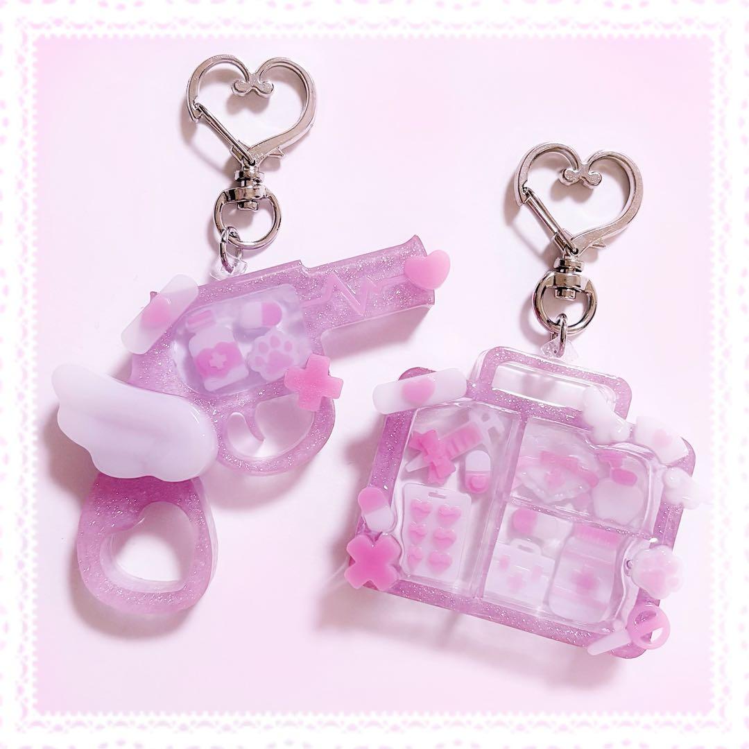 病みかわ病棟ナースのシェイカーキーホルダー チャーム 地雷系