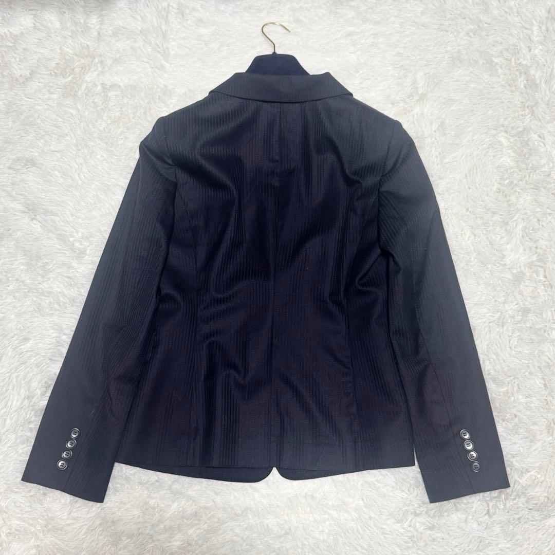 新品 UNTITLED ストライプパンツ スーツ セットアップ ネイビー ウール