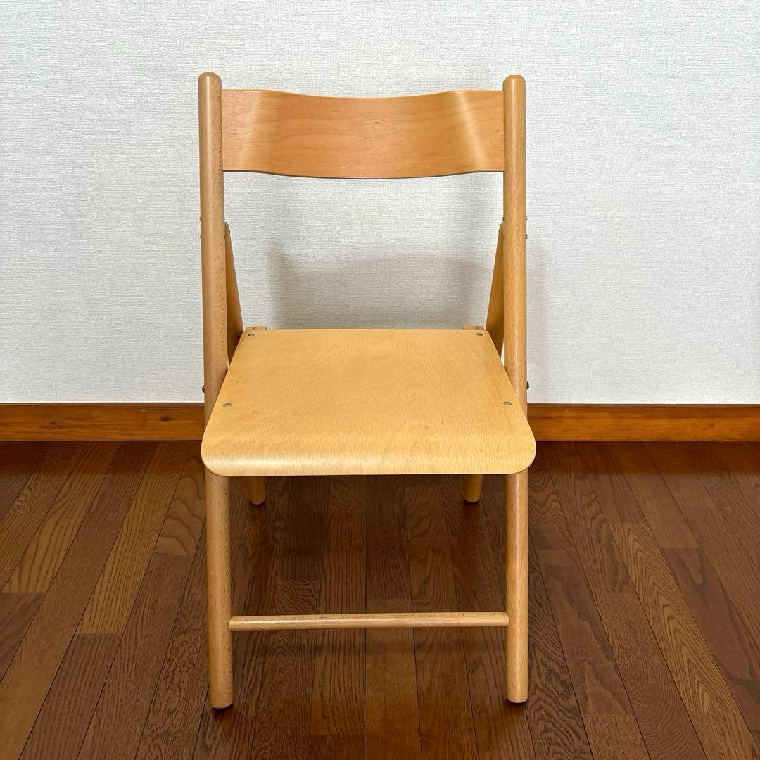 良品】無印良品 折りたたみ椅子 ブナ材 - メルカリ