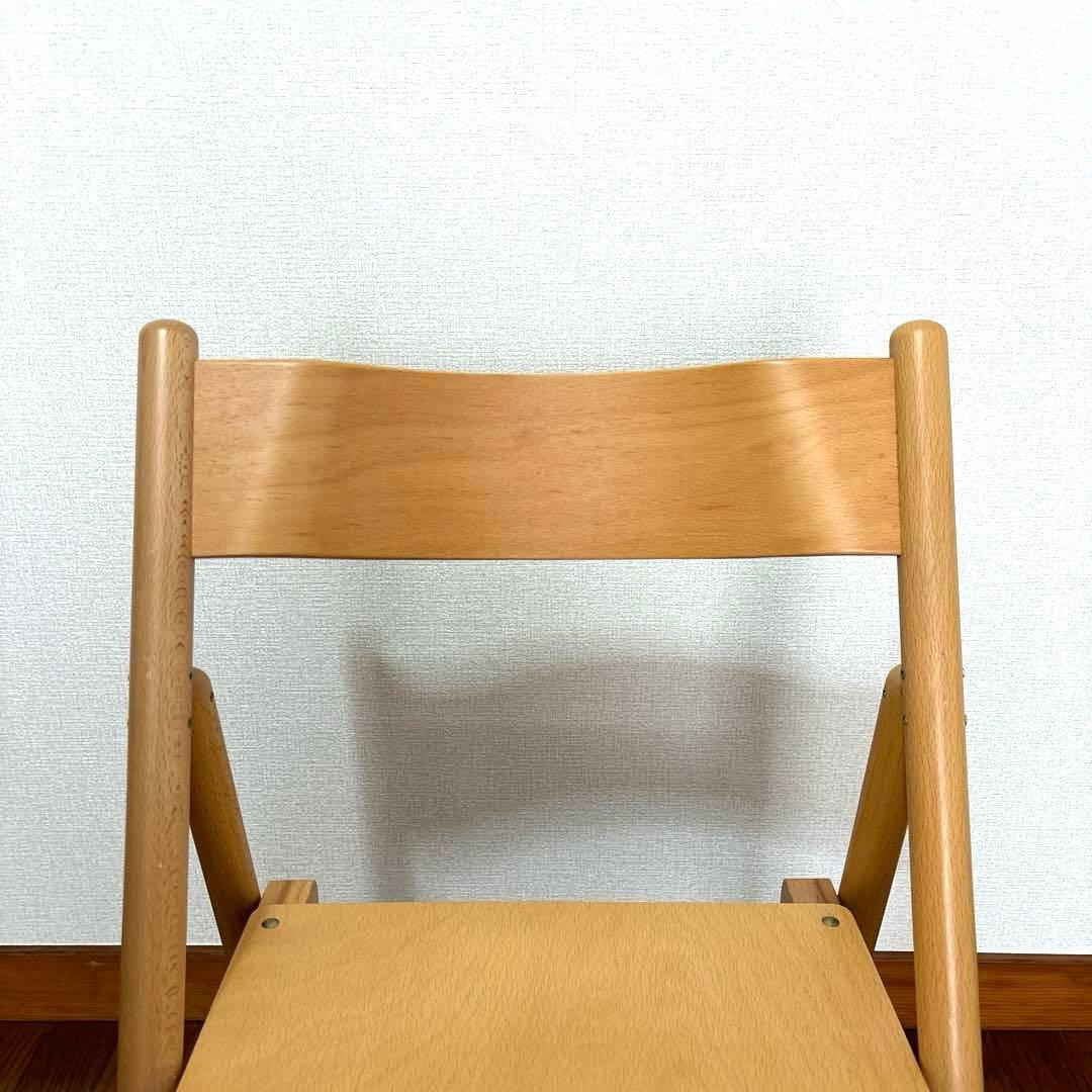 良品】無印良品 折りたたみ椅子 ブナ材 - メルカリ