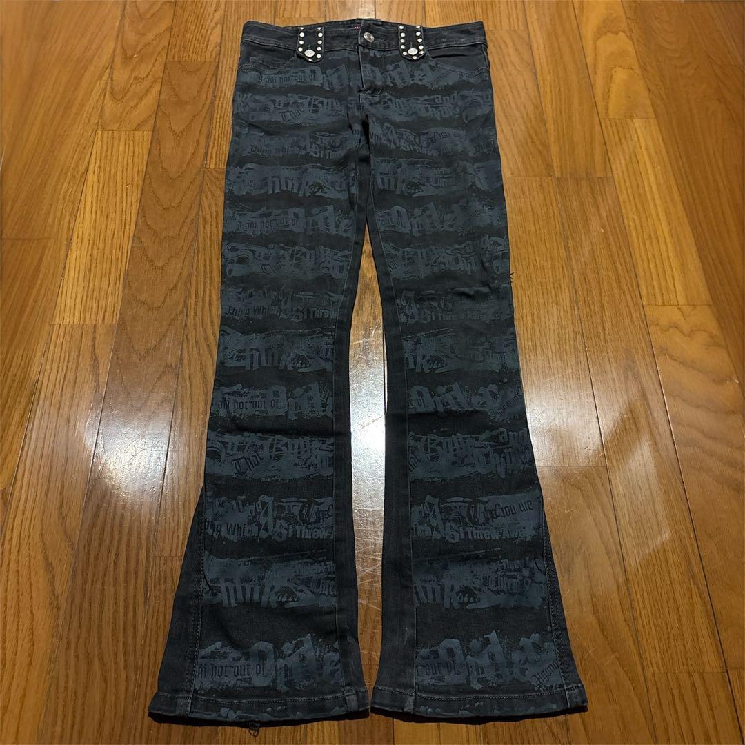 Algonquins studs flare denim ゴシック y2k