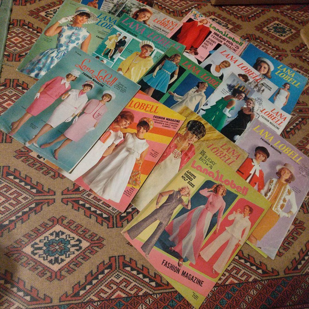 U.S.A‼️60~70'sファッション誌 LANA LOBELL 14冊‼️