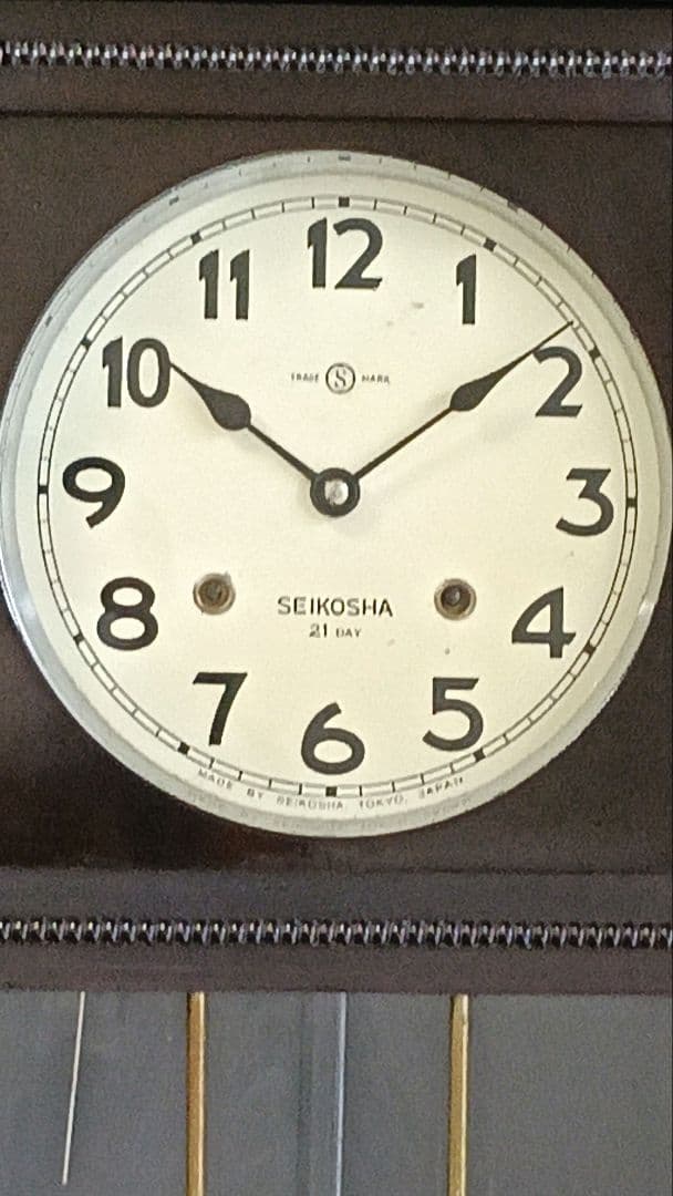 SEIKOSHA 21DAY 掛時計 柱時計 ジャンク セイコー 精工舎 - メルカリ