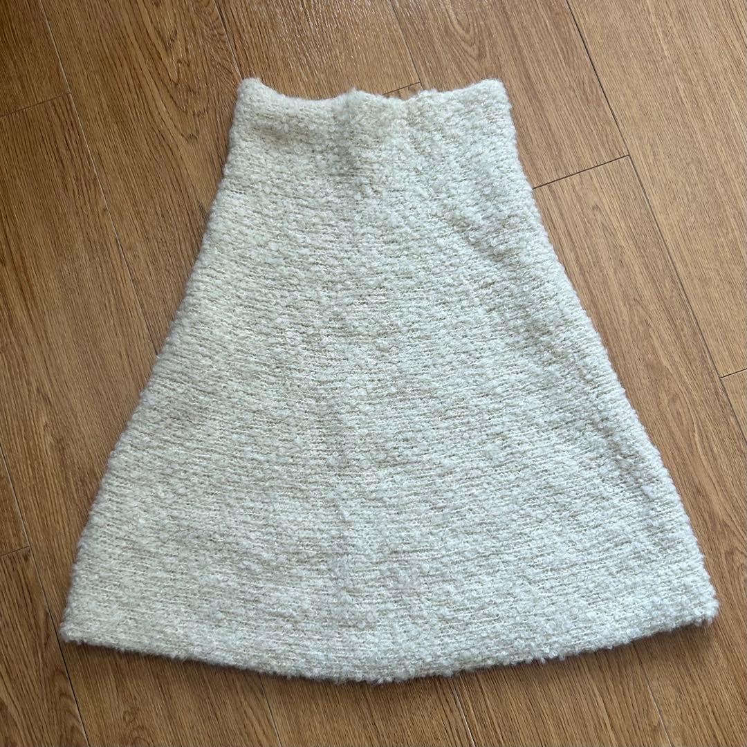 evam eva アルパカスヌード alpaca wool snood ホワイト - メルカリ