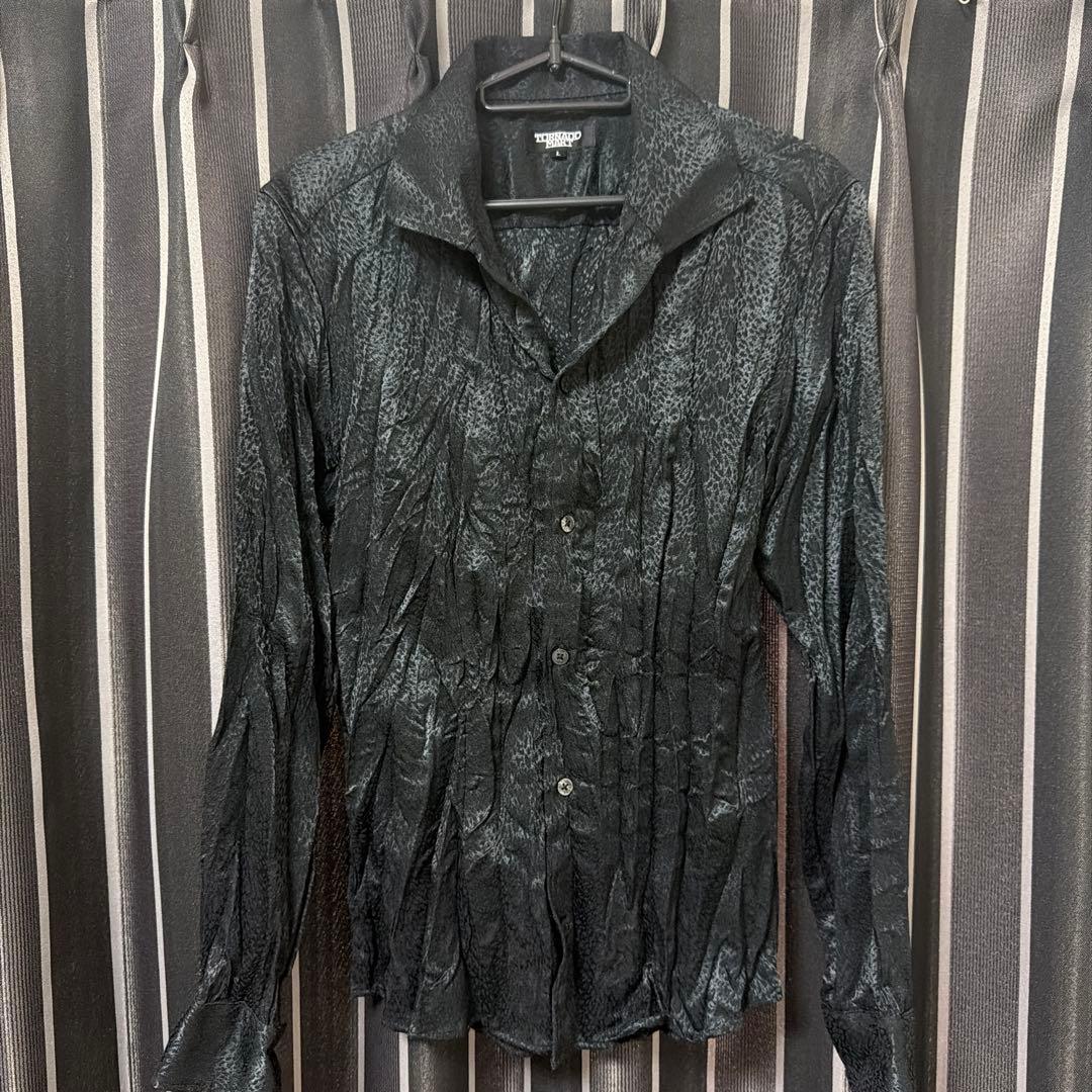 トルネードマート シワ加工 レオパードストレッチドレスシャツ - メルカリ