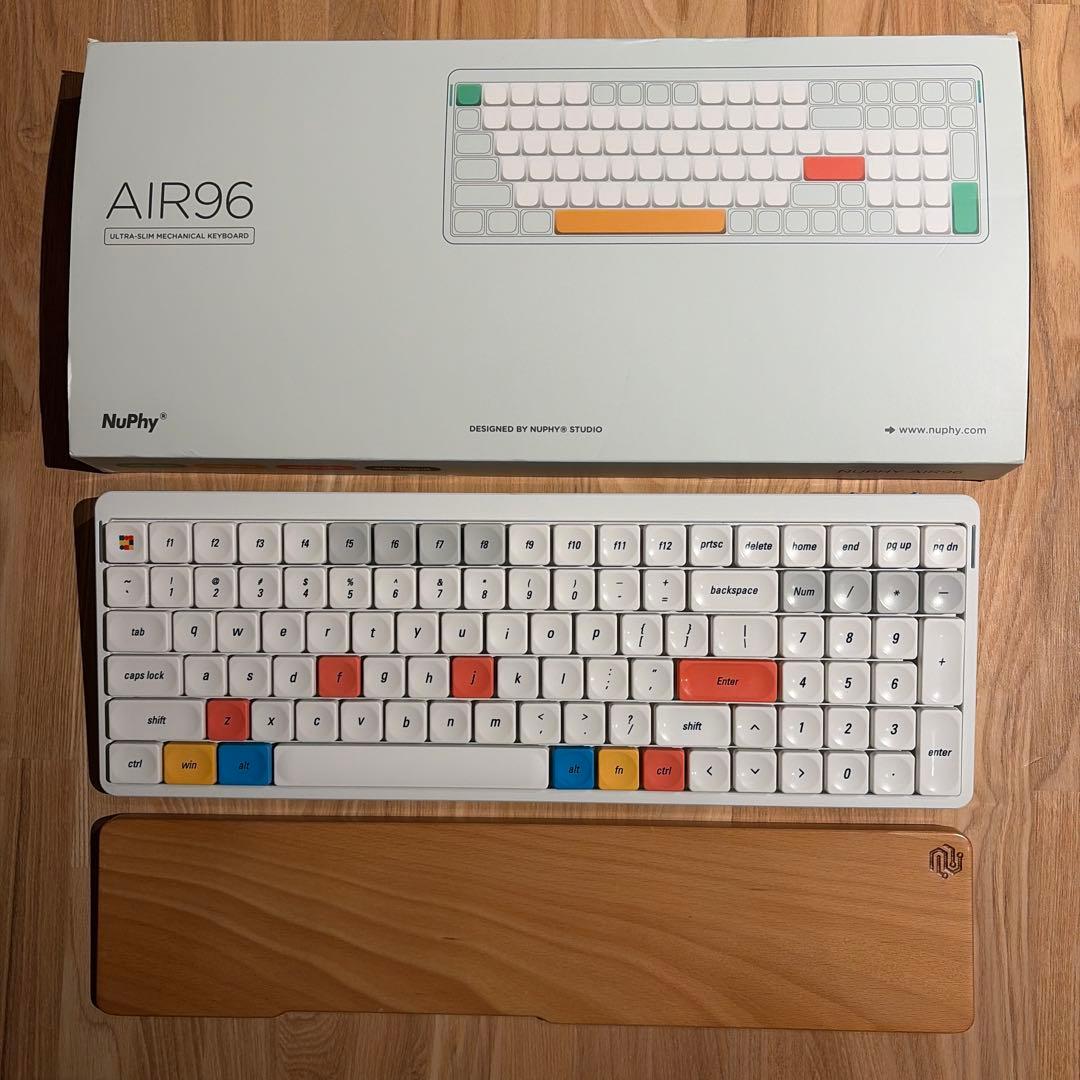 NuPhy AIR96 リストレスト キーキャップ付き NuPhy Air96v2の予約販売が開始｜v1ユーザー向けにアップグレードPCB