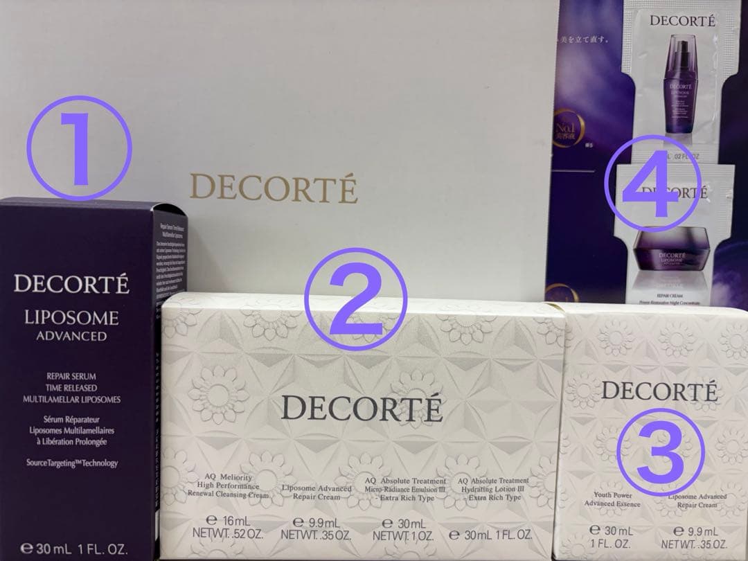 コスメデコルテ　リポソーム美容液等9点セット コスメデコルテ25年クリスマスコフレ、人気No.1美容液「リポソーム