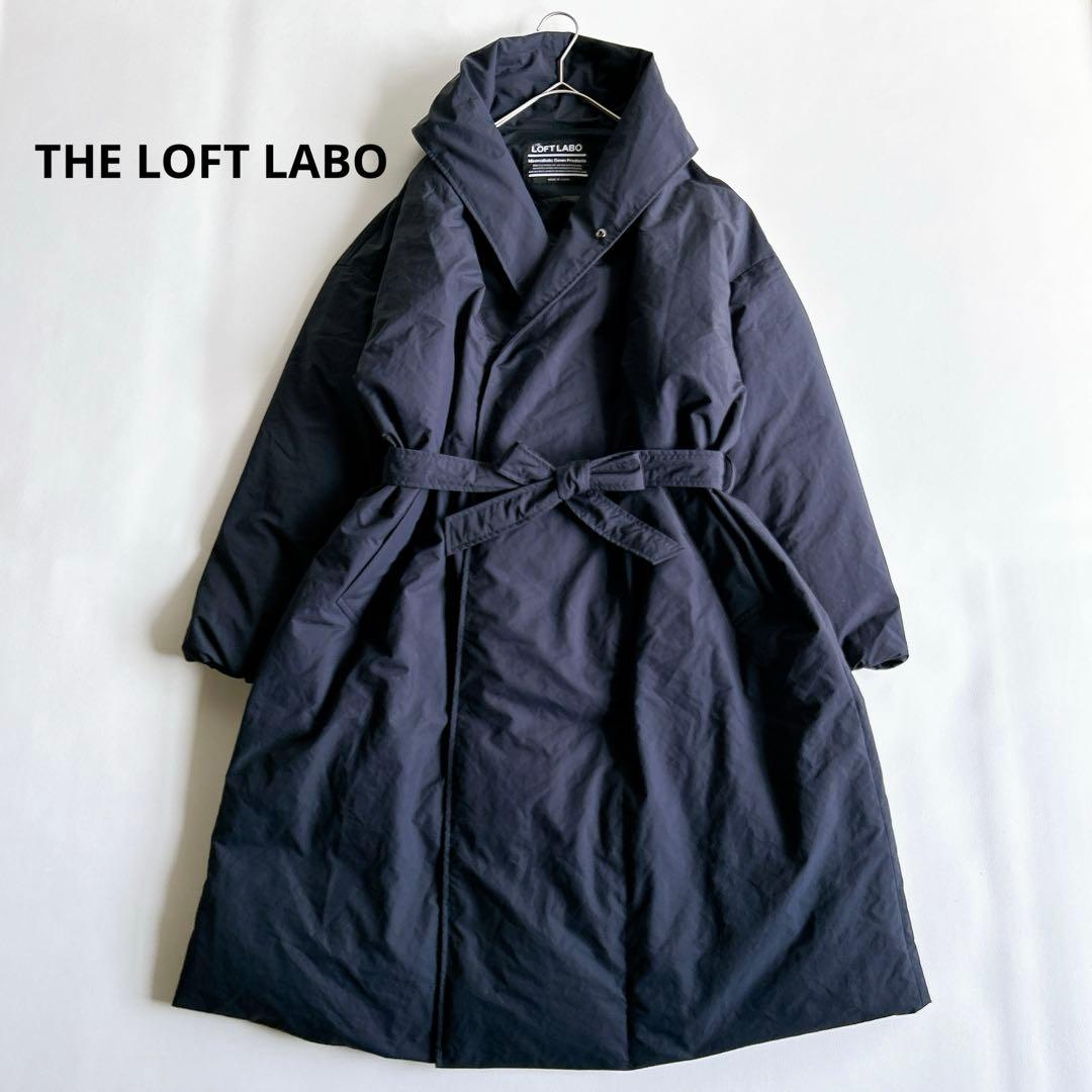 ロフトラボ　ショールカラーダブルダウンコート　ROAR ネイビー　サイズ1 The Loft Labo｜ロフトラボ｜ ショールカラーダブルダウンコート｜ROAR
