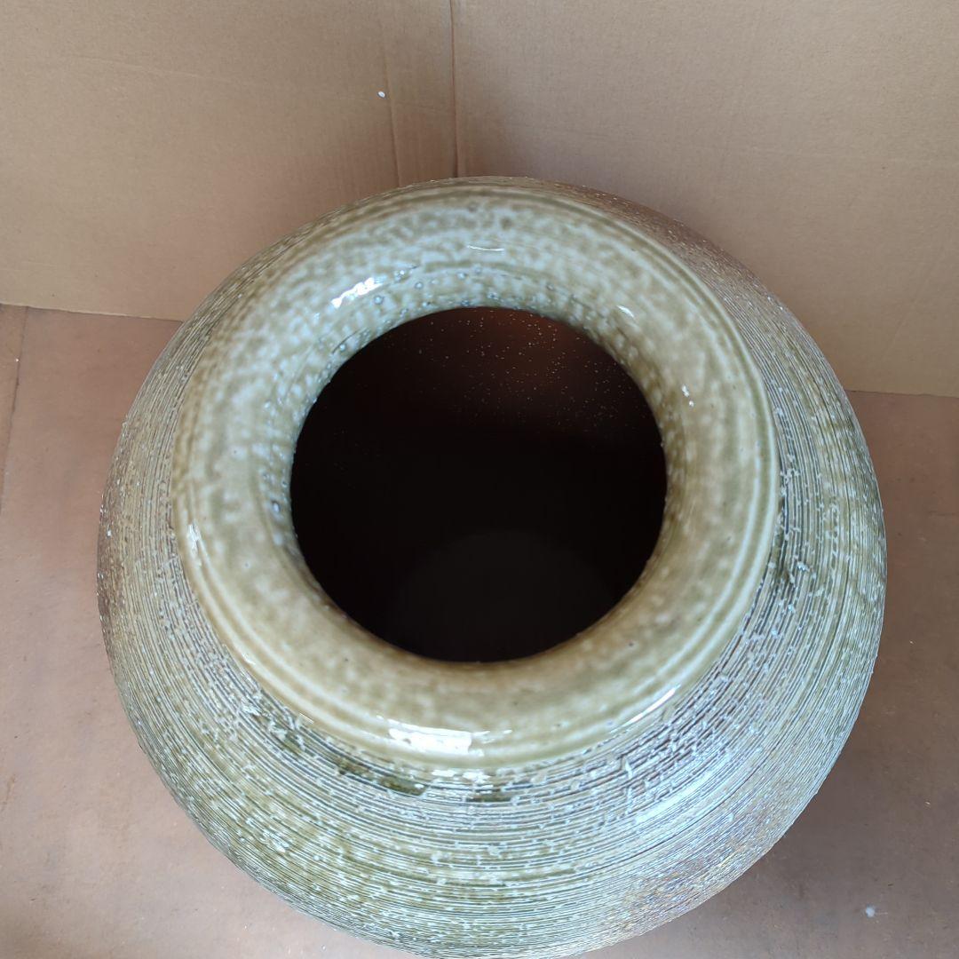 大型 信楽焼 松皮花瓶 20号