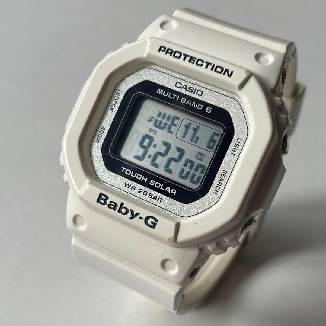 美品BGD-5000-7JF CASIO カシオ Baby-G 白 ホワイト - メルカリ