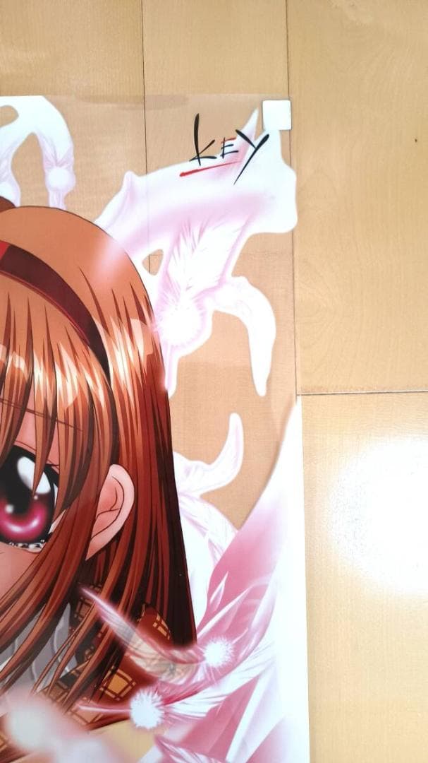 希少 Kanon 月宮あゆ B2 クリアポスター Key プラスチック製 カノン