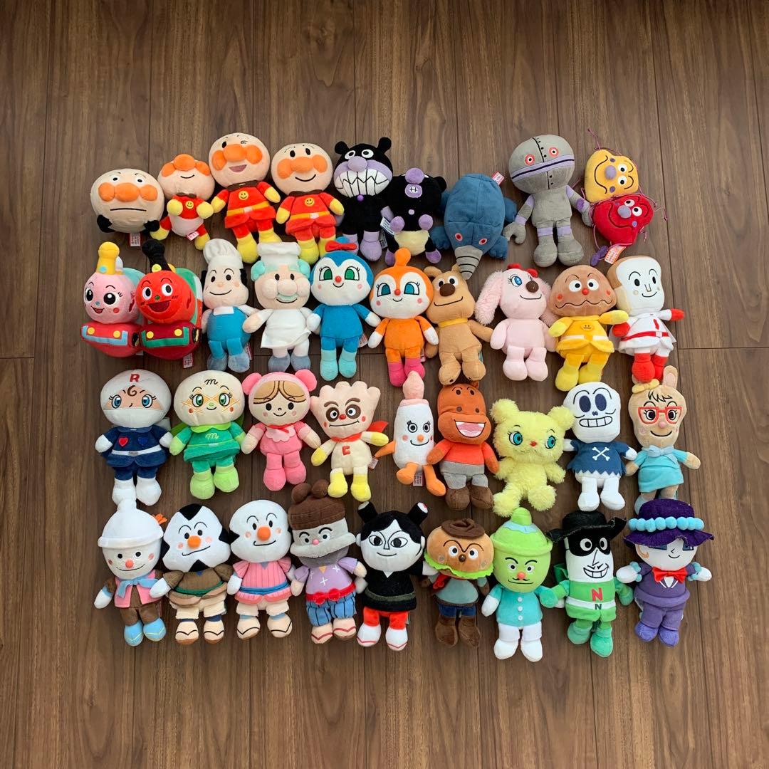 【まとめ売り】アンパンマン ぬいぐるみ　ぷりちぃビーンズ37体セット