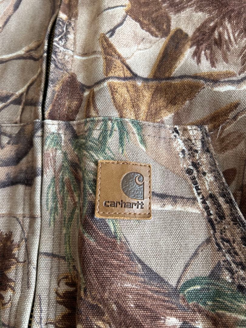 90s carhartt active jacket リアルツリー デトロイト - メルカリ