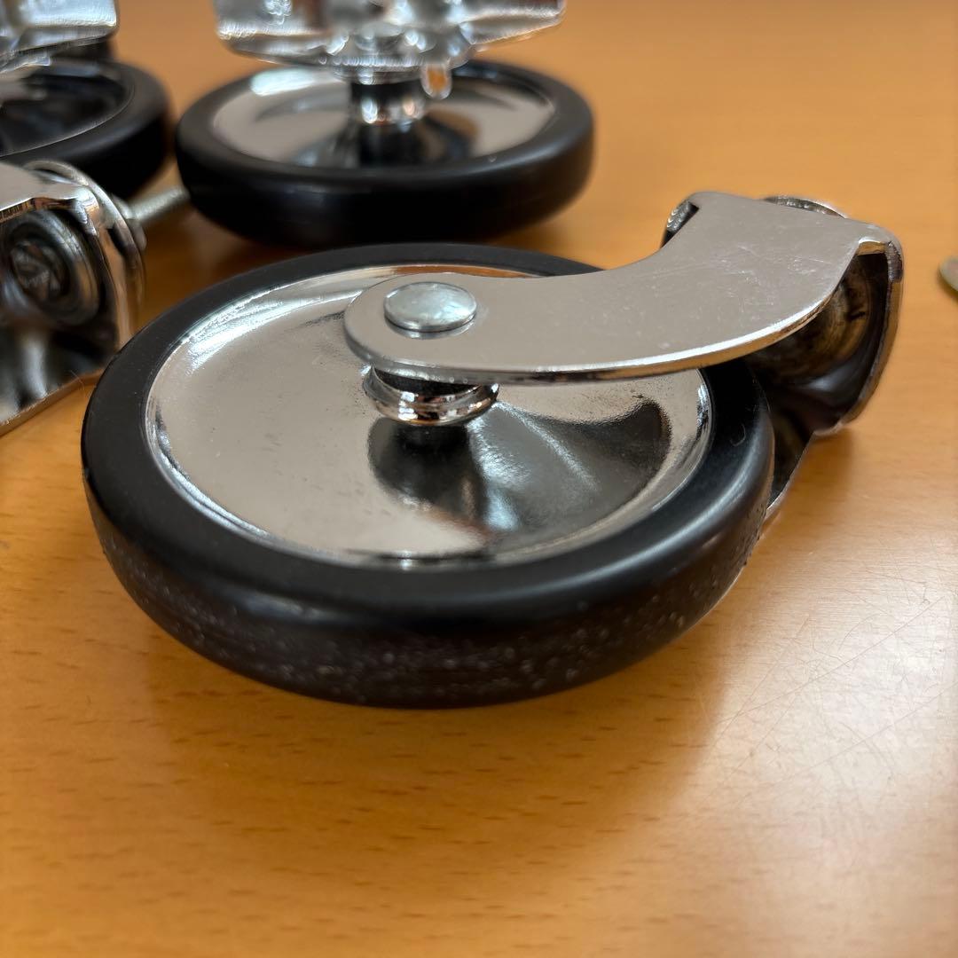 海外輸入 3段 スクエアトレー 収納ラック サイドテーブル キャスター