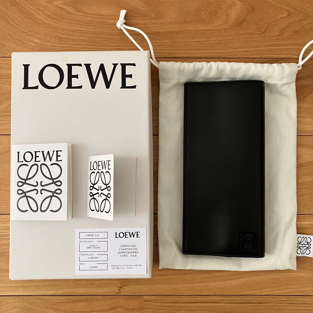 未使用 LOEWE ロエベ ロングウォレット ブラック 長財布