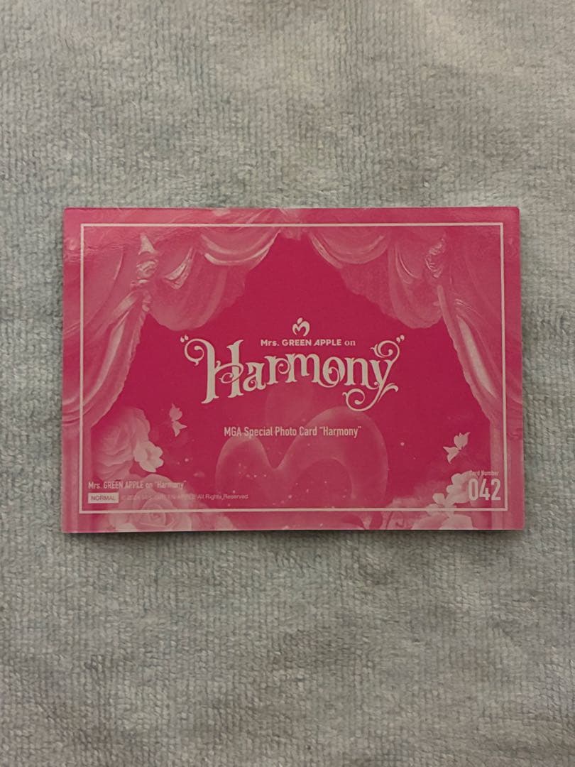 Mrs.GREEN APPLE フォトカード 042 ハーモニー - メルカリ