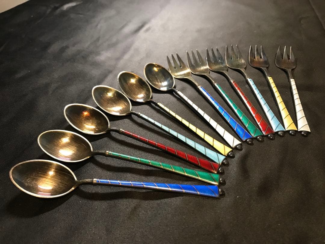 デンマーク スターリングシルバー 925スプーン フォーク ヴィンテージ