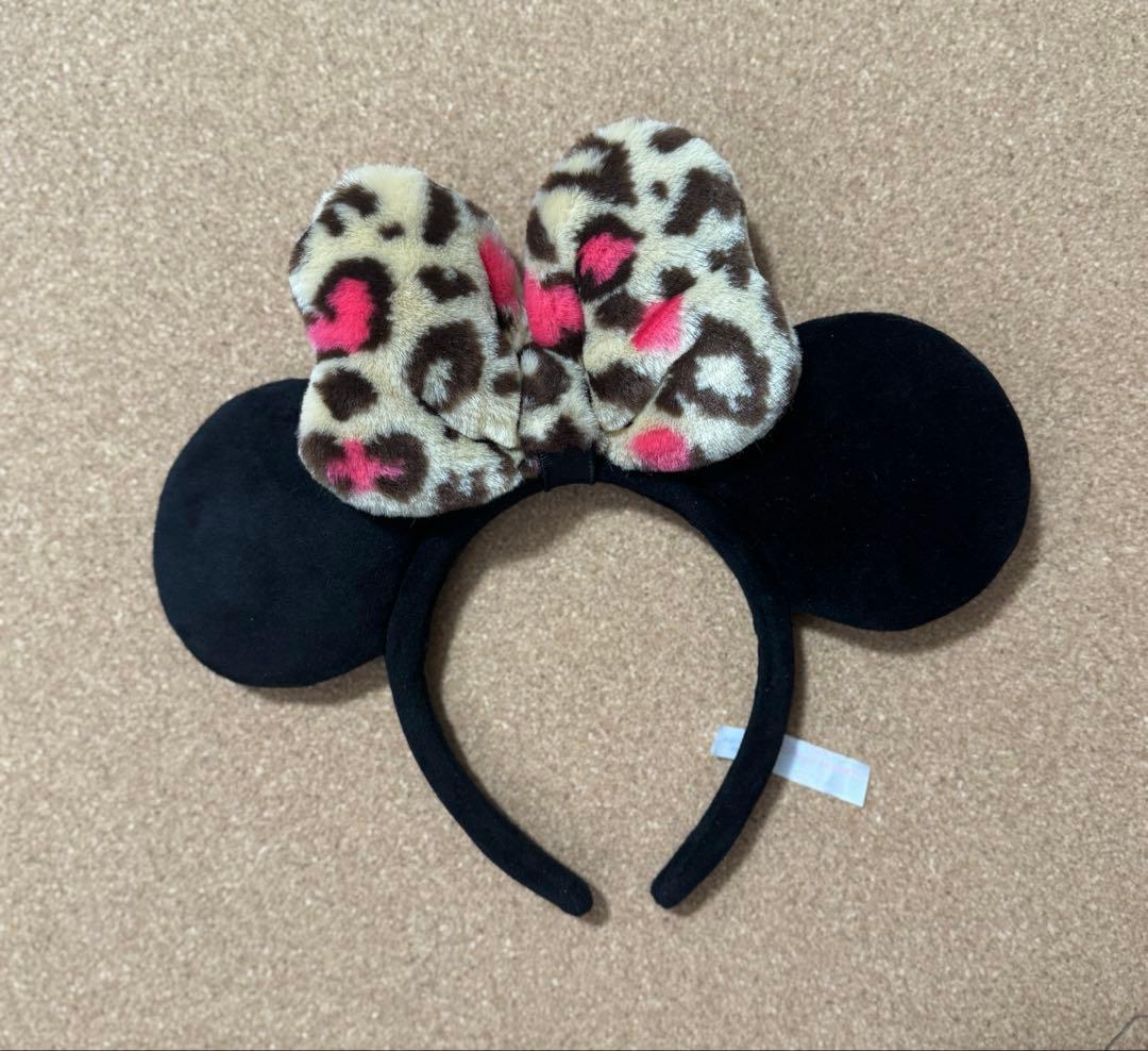 ミニーカチューシャ ヒョウ柄 豹柄 リボン 平成 - メルカリ