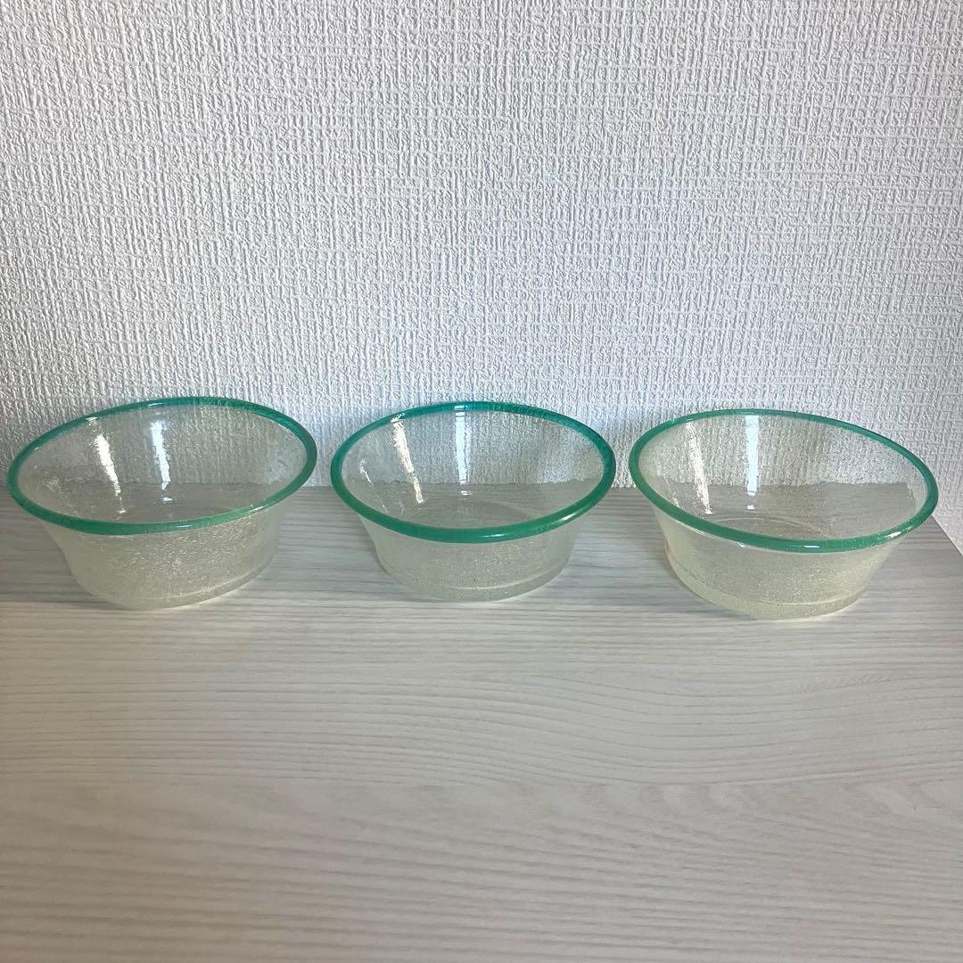 甲*】様 【倉敷ガラス】小谷眞三 翠フチ泡中鉢3点セット 2026年最新】小谷眞三の人気アイテム - メルカリ