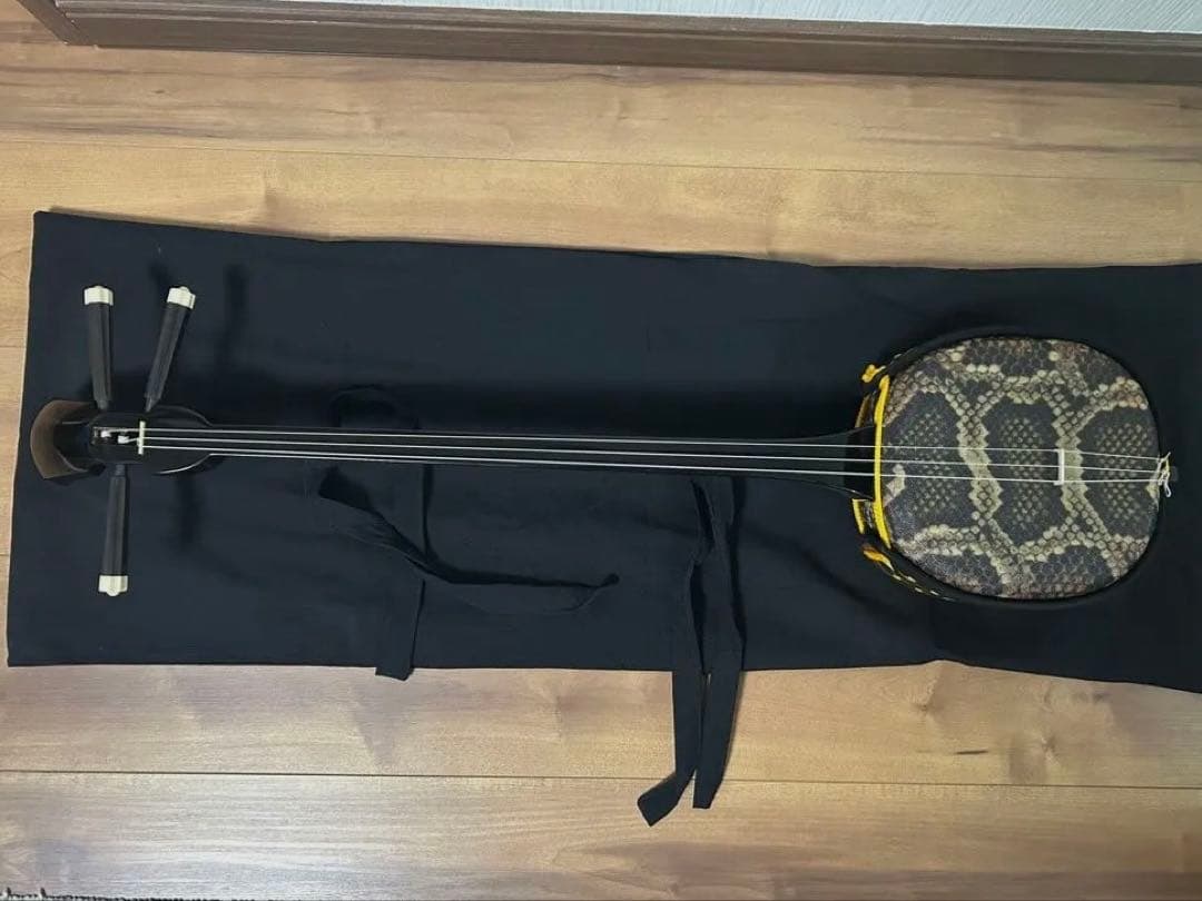 三線 （一本弦が切れてます）専用カバー付き