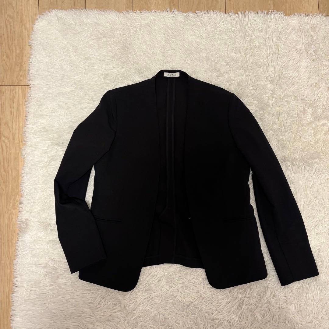 プラステ ノーカラー セットアップ パンツスーツ ブラック M - メルカリ