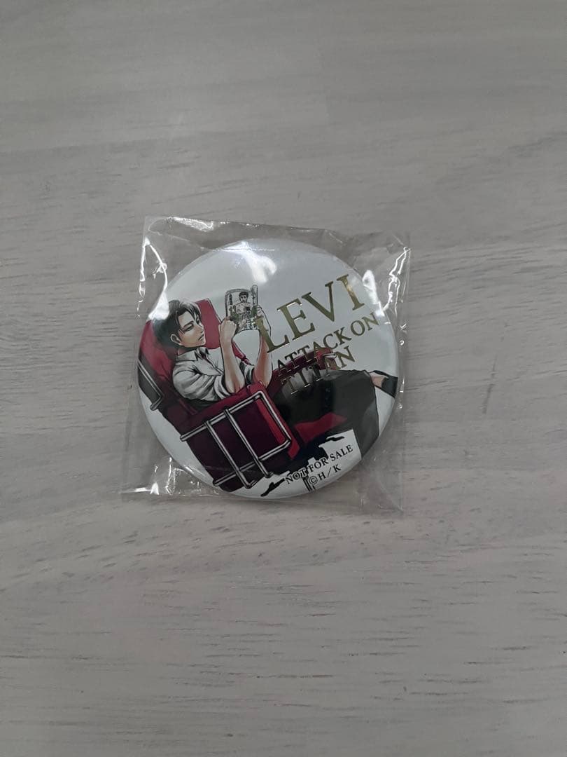 進撃の巨人　リヴァイ　アニメジャパン　特典　缶バッジ　Anime Japan