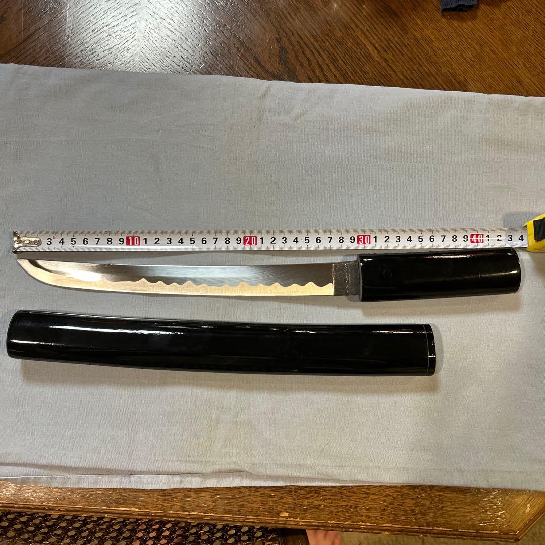模造刀　黒呂　刃渡り２８
