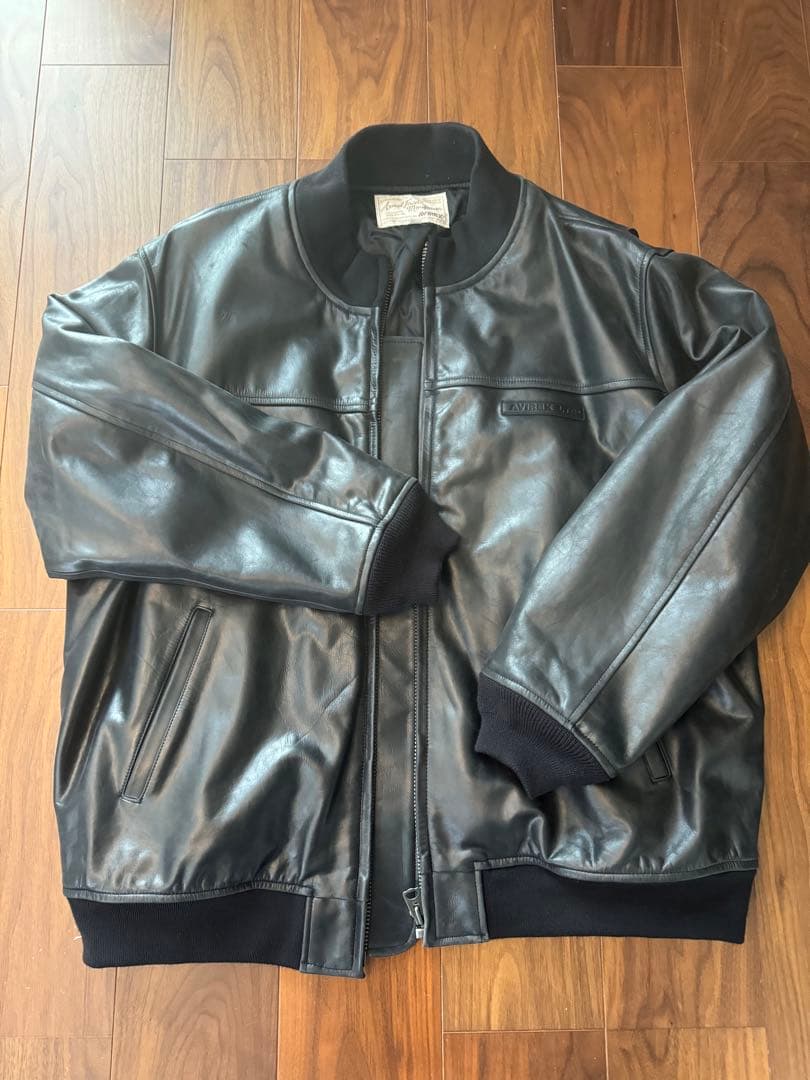 さとしa.k.aタロイモ 　AVIREX 5Lサイズ　革ジャン