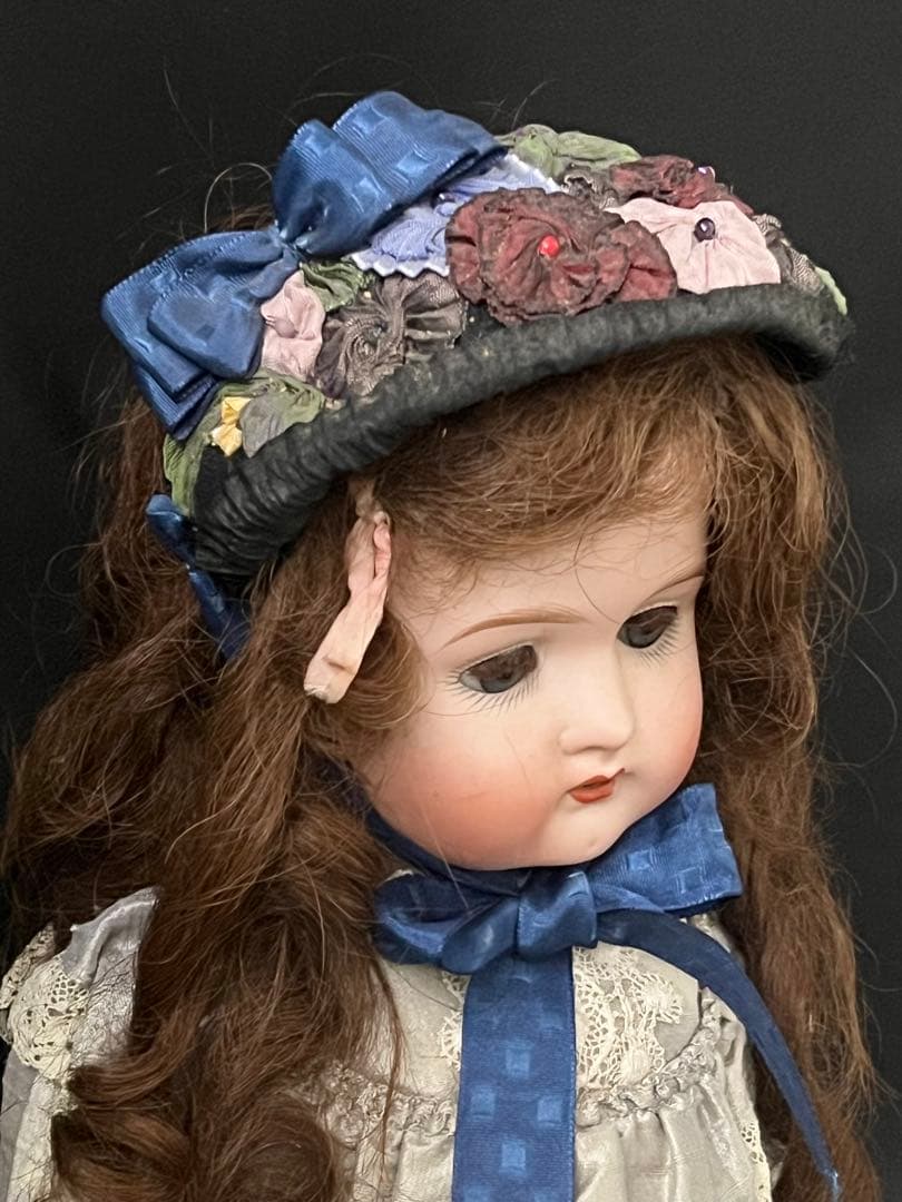 アンティーク ドイツ製 ビスクドール 55㎝ スリープアイ コン