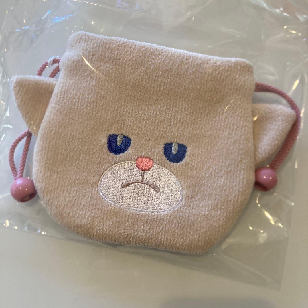 【20日迄の出品】フェイラー　ネコチャン巾着　 ラブラリー　モフモフネコチャン