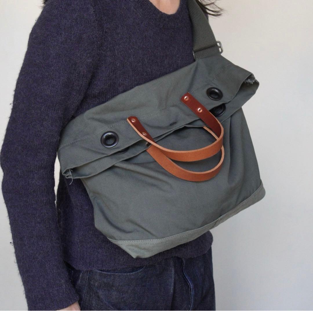 【ダッフルメッセンジャー】ビンテージ　ミリタリー　トートバッグ　60s 70s