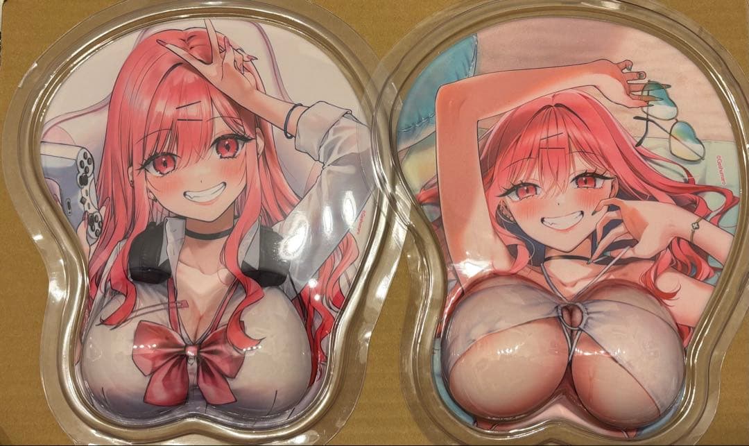 ギャルゲーマーに褒められたい　立体マウスパッド　鈴木莉音　未開封　2種セット