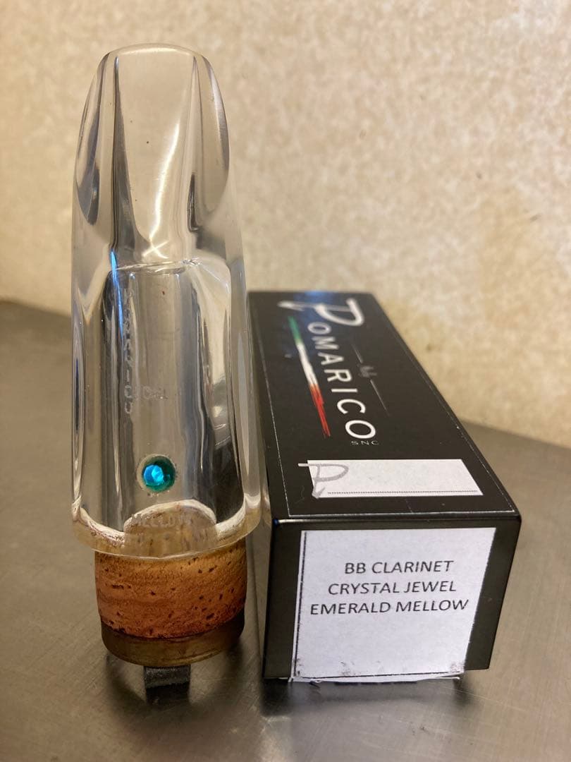 ポマリコ B♭クラリネット用クリスタルマウスピース／エメラルドメロウ クラリネットマウスピース クリスタル・ジュエル・シリーズ