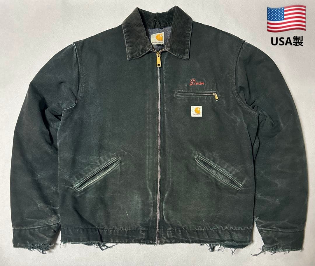 00s Carhartt デトロイトジャケット BLKブラック USA製 ボロ 楽天市場】00s USA製 Carhartt J01 デトロイト ジャケット 黒 48TALL