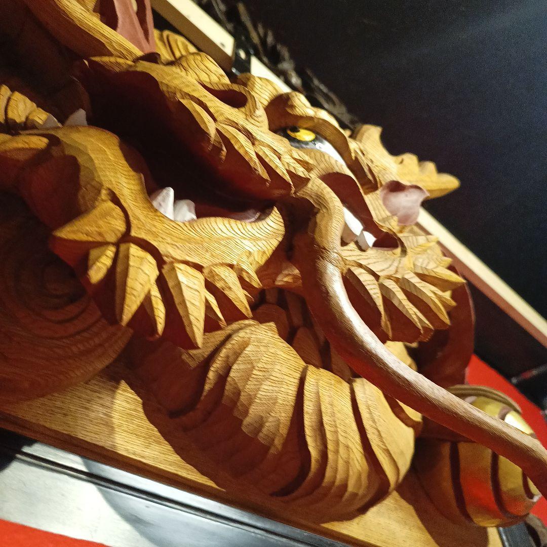 うえの信様専 大型 木彫 彫刻 龍 ドラゴン 欄間 だんじり 山車 寺院
