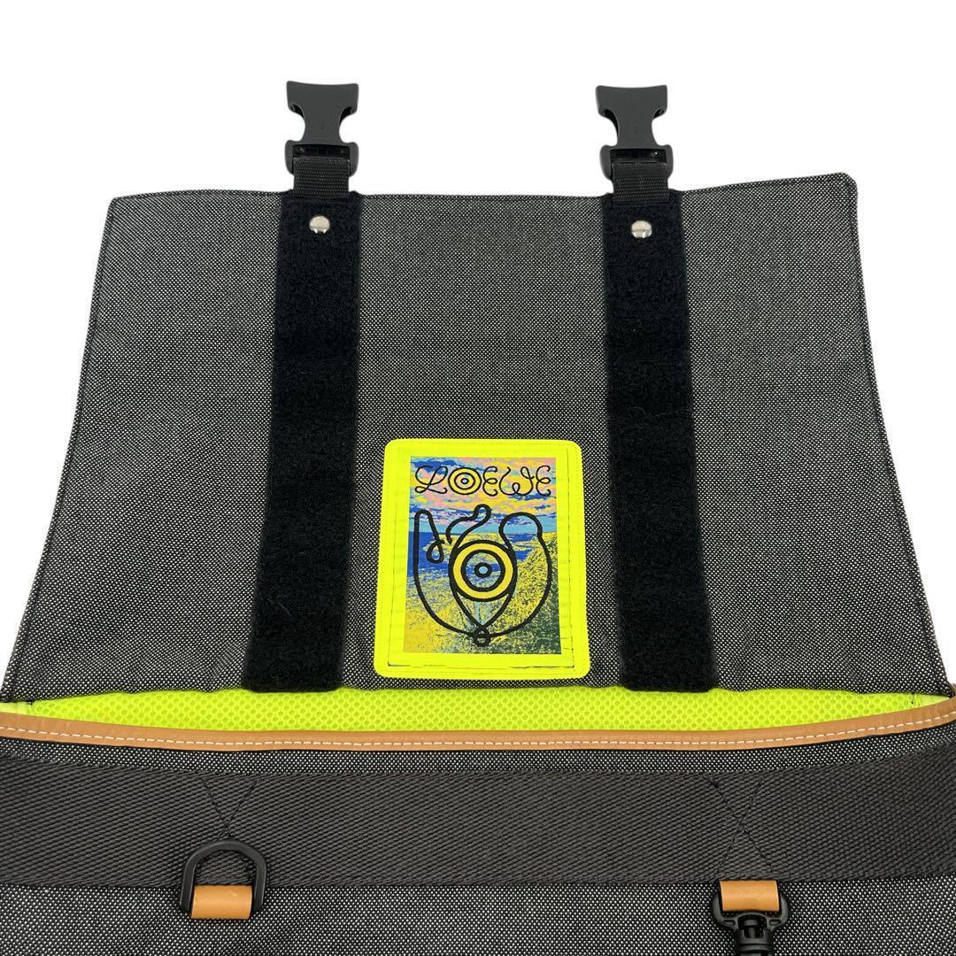 良品 ロエベ メッセンジャーバッグ アイ ネイチャー デニム アナグラム