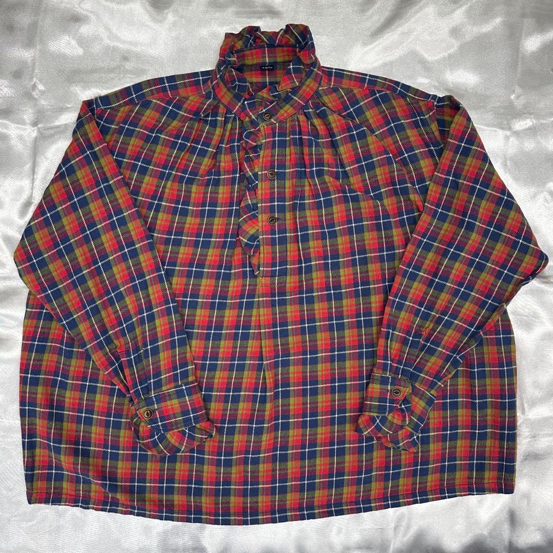 パ*ダ様 45R インドネルのタックフリルブラウス　サイズ3