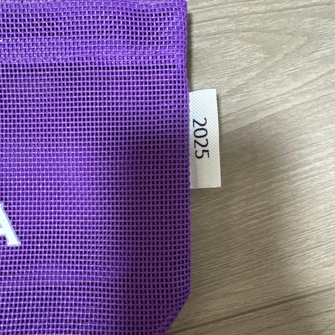 2025 NEW ディーンアンドデルーカ メッシュバッグ パープル 紫 Sサイズ