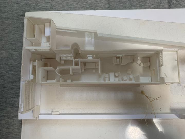 ル・コルビュジエ 模型 母の家 小さな家 白模型 1/100 コルビジェ