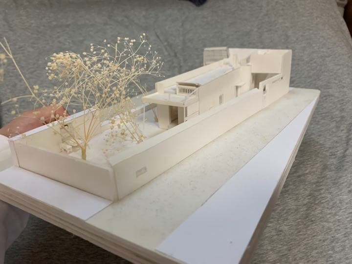 ル・コルビュジエ 模型 母の家 小さな家 白模型 1/100 コルビジェ