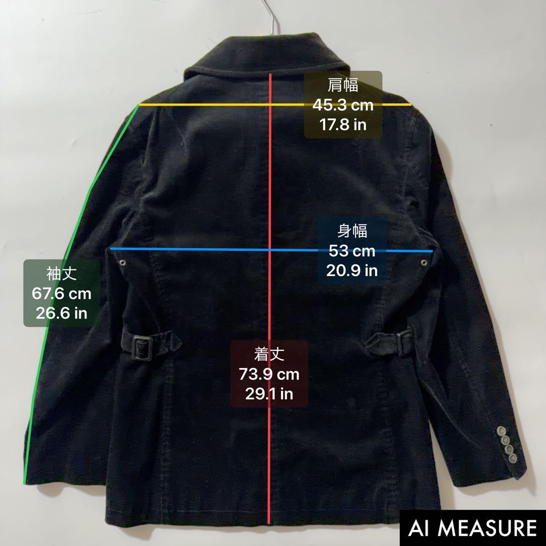ポールスミス コーデュロイジャケット チンスト マルチストライプ