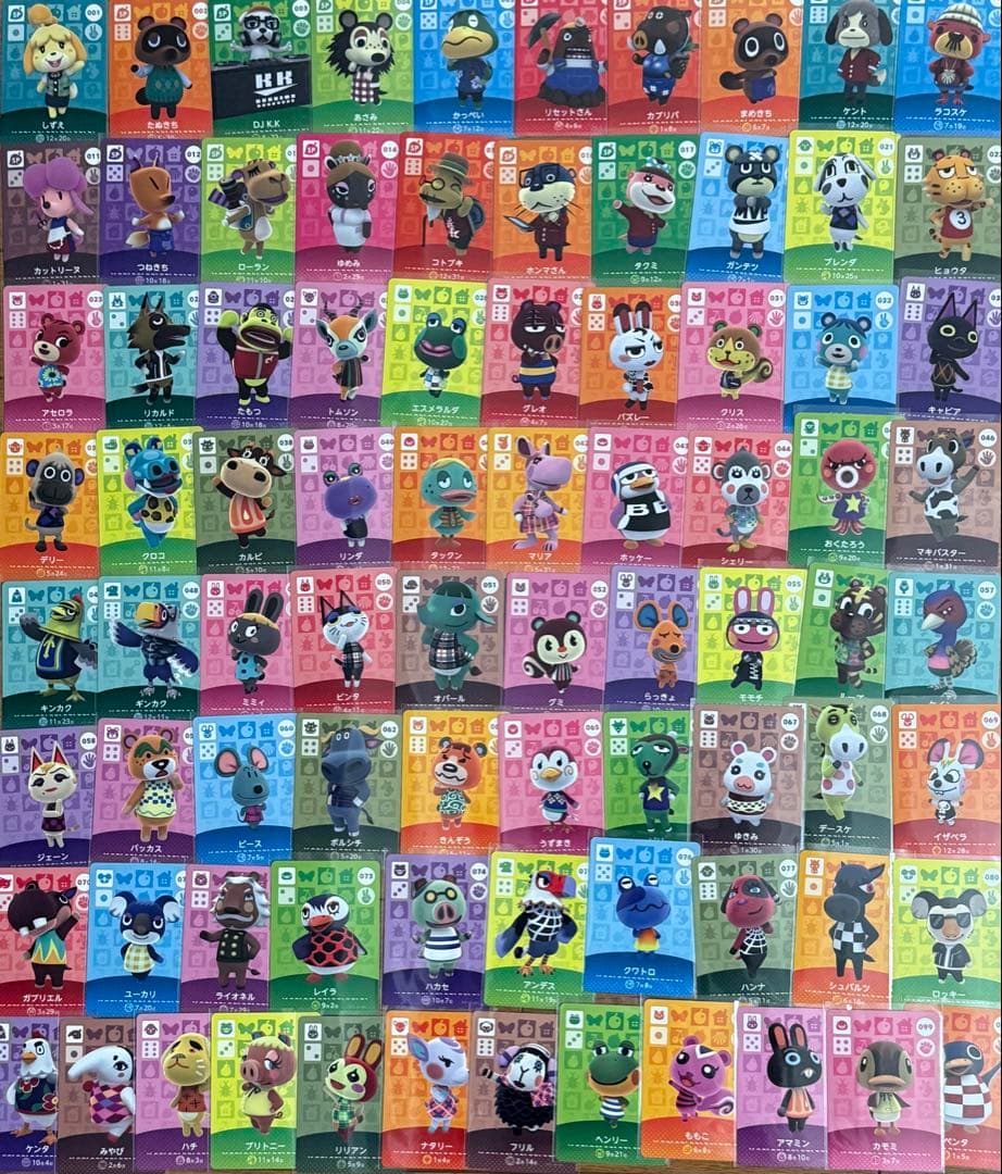 amiibo 第1弾　ビンタ グミ リリアン ゆきみ カモミ ももこ 82枚