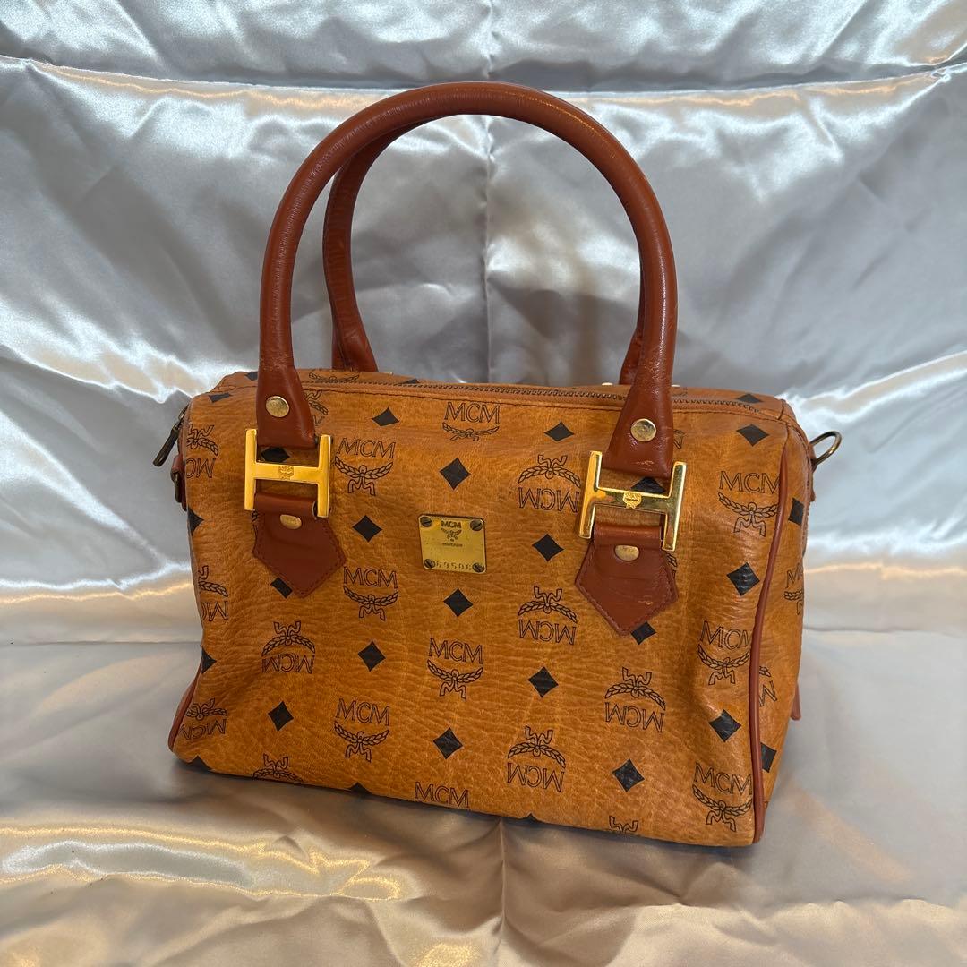 MCM エムシーエム モノグラム ミニボストンバッグ