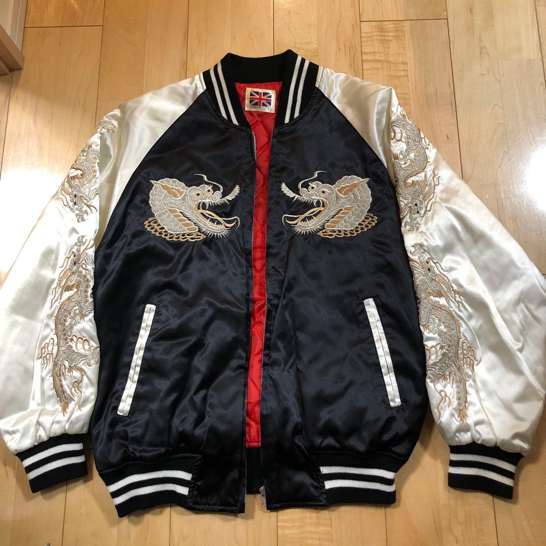 90s London F.B. ヴィンテージ スカジャン 龍 ドラゴン 横須賀