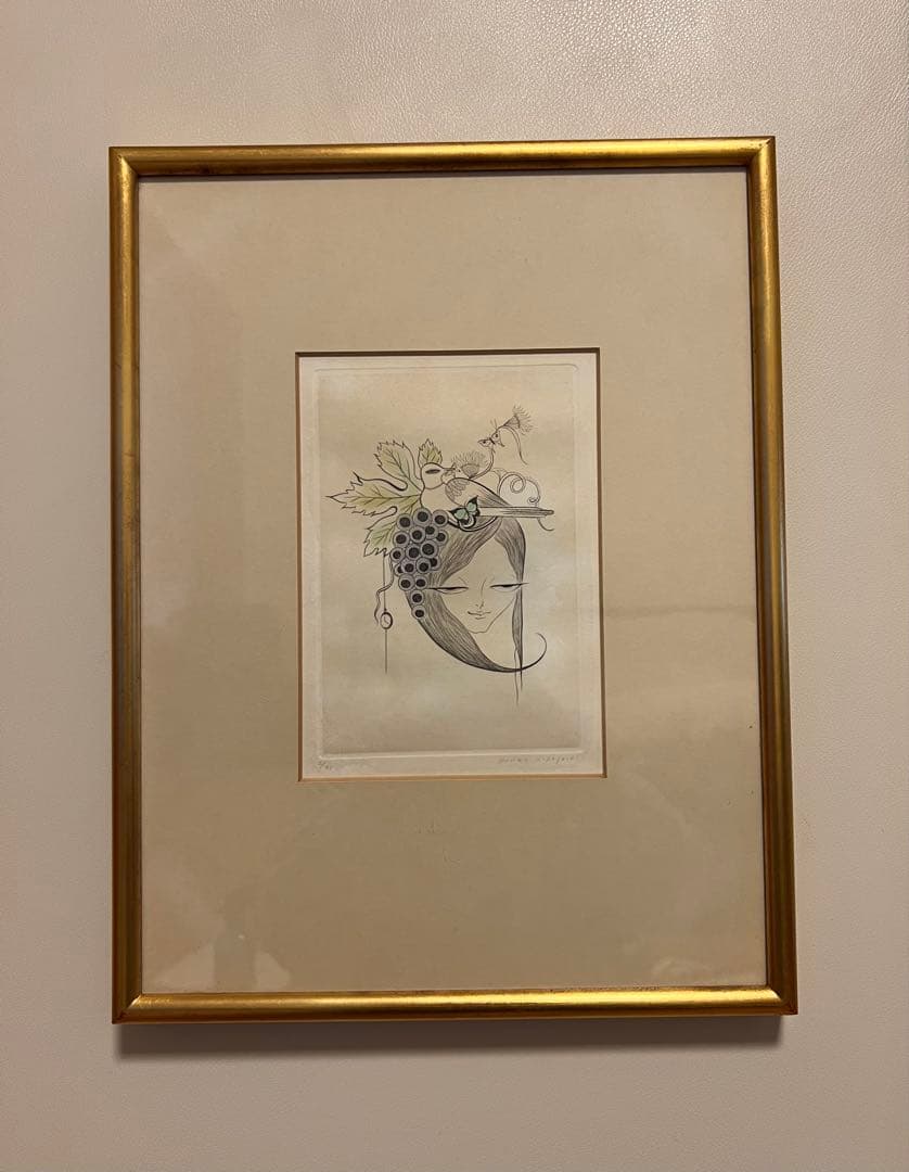 小林ドンゲ DONGE KOBAYASHI Autumn 秋 版画 1963年