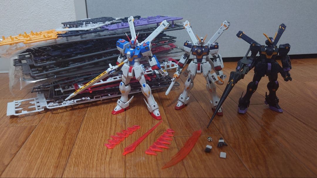HG RG クロスボーンガンダム ガンプラ 3体セット 武器付き ジャンク