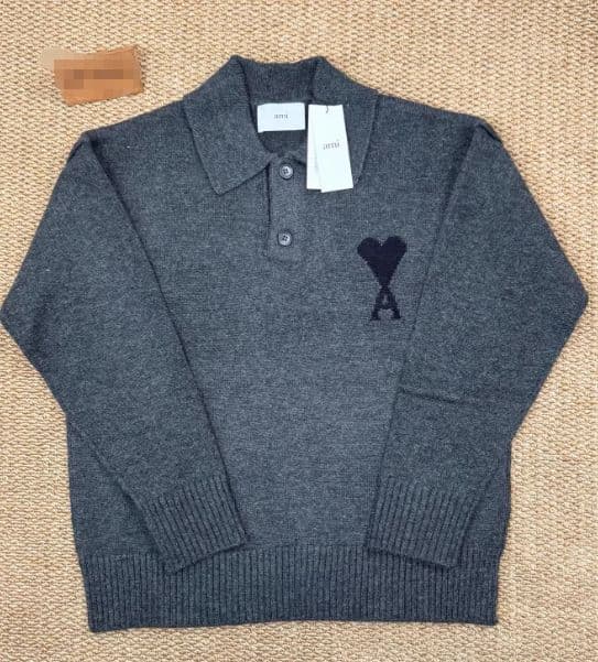 AMI PARIS ハート刺繍 セーター 男女兼用 秋冬ニット L 楽天市場】ami paris アミパリス セーター BFUKS006.018 レディース